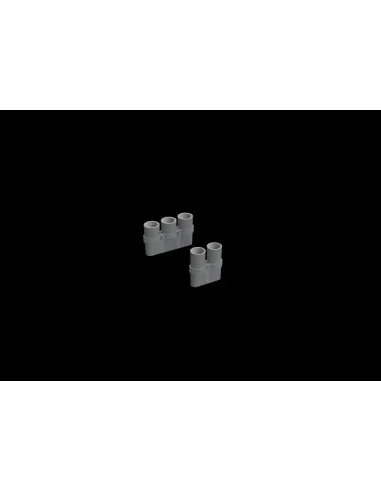 F6F exhaust stacks for EDUARD, 1/48 - Eduard Accessories 648683
