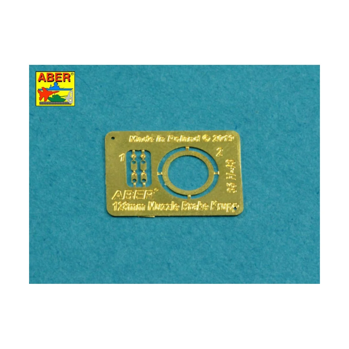 Muzzle brake fit to barrel for Krupp 12, 8cm PAK 44 Anti-Tank Gun (...