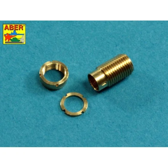 Muzzle brake fit to barrel for Krupp 12,8cm PAK 44 Anti-Tank Gun (T...