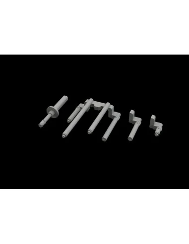 P-38J gun barrels PRINT for TAMIYA, 1/48 - Eduard Accessories 648789