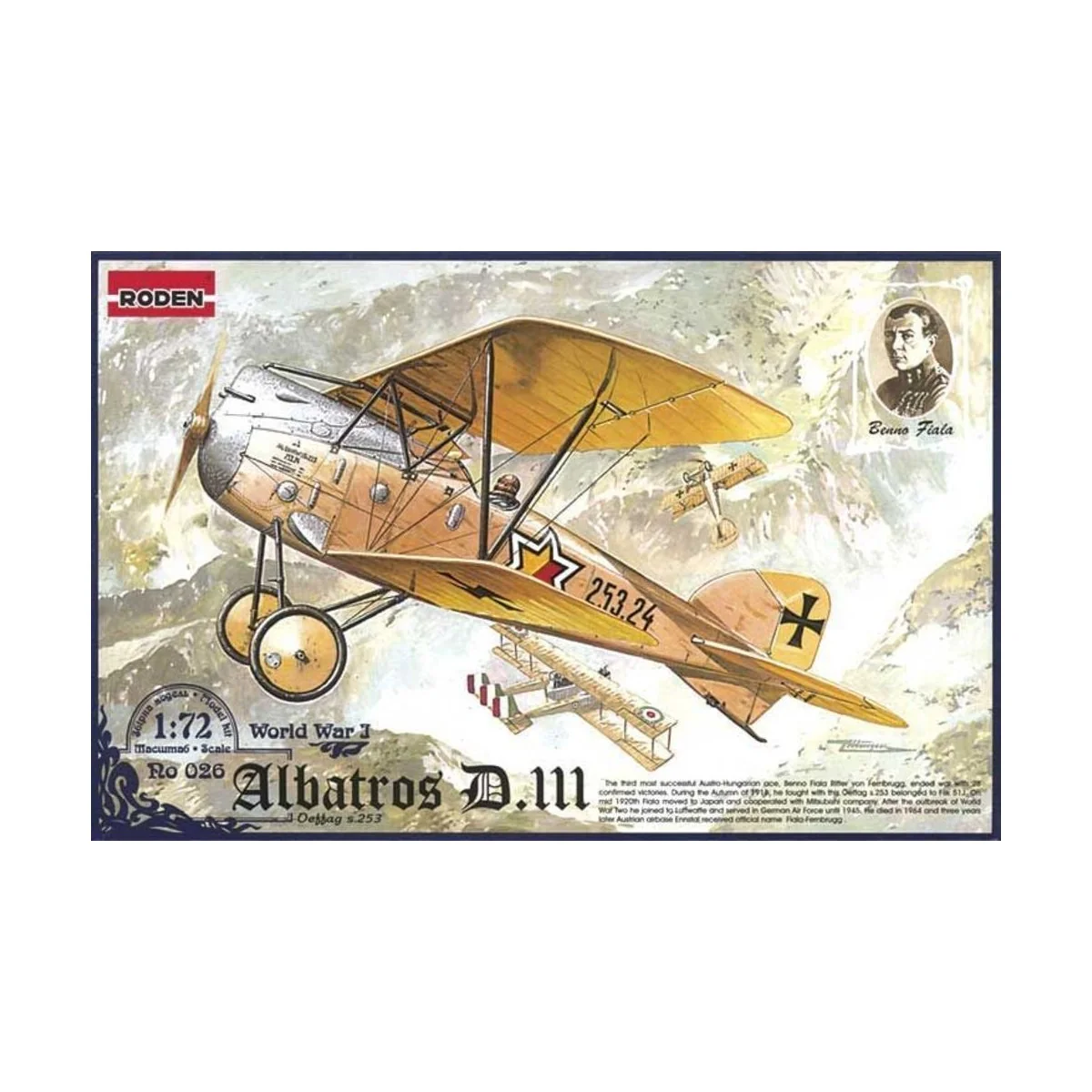 Albatros D.III Oeffag s.253, 1/72 - Roden 026