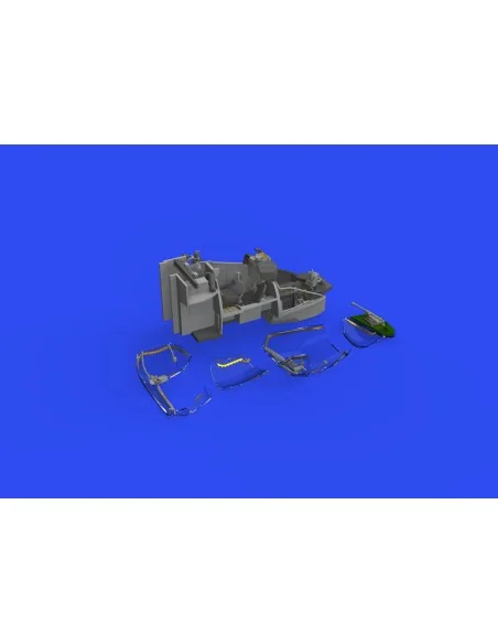 [NO_DESC] Mi-24V cockpit turquoise PRINT & SPACE 1/48 EDUARD/ZVEZDA...