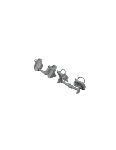 Bf 109E rudder pedals early, 1/48 - Eduard Accessories 648873