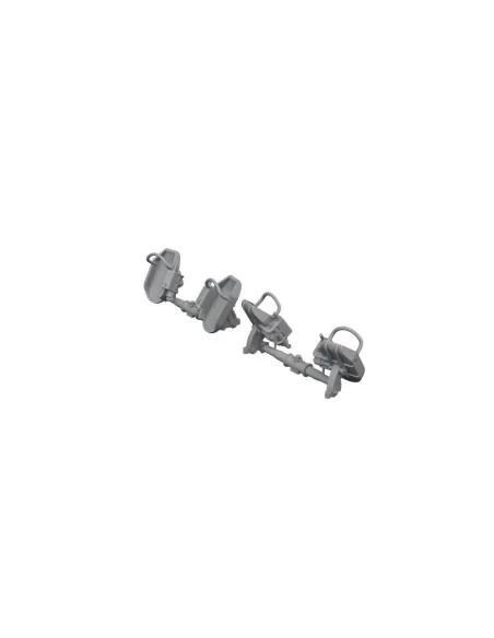 Bf 109E rudder pedals early, 1/48 - Eduard Accessories 648873