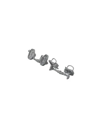 Bf 109E rudder pedals late, 1/48 - Eduard Accessories 648874