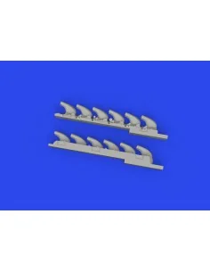 Bf 109K-4 exhaust stacks PRINT 1/48 EDUARD, 1/48 - Eduard Accessori... 2