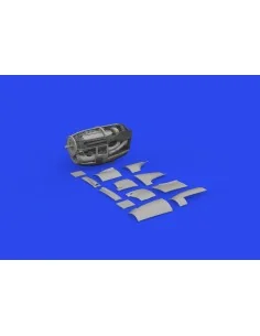 P-38J left engine PRINT 1/48 TAMIYA, 1/48 - Eduard Accessories 648936