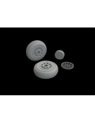 P-51B/C wheels diamond tread EDUARD, 1/48 - Eduard Accessories 648986