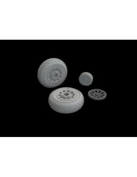 P-51B/C wheels diamond tread EDUARD, 1/48 - Eduard Accessories 648986