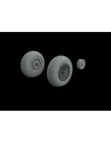 P-51B/C wheels oval tread EDUARD, 1/48 - Eduard Accessories 648987
