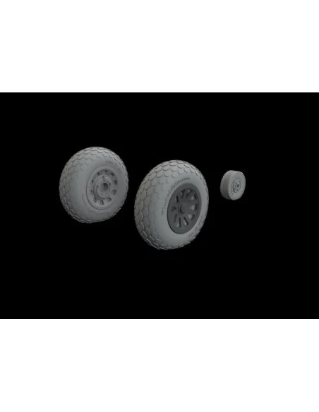 P-51B/C wheels oval tread EDUARD, 1/48 - Eduard Accessories 648987