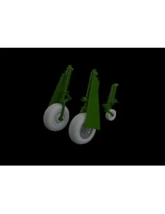 P-51B/C wheels block tread 2 EDUARD, 1/48 - Eduard Accessories 648991
