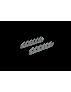P-51B/C exhaust stacks EDUARD, 1/48 - Eduard Accessories 648992