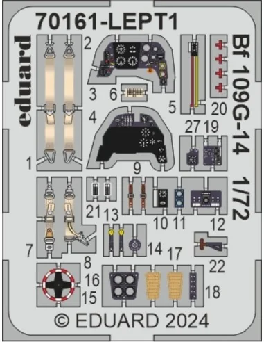 Bf 109G-14 EDUARD-PROFIPACK, 1/72 - Eduard Plastic Kits 70161