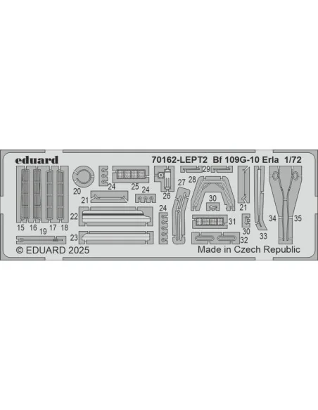 Bf 109G-10 ERLA EDUARD-PROFIPACK, 1/72 - Eduard Plastic Kits 70162