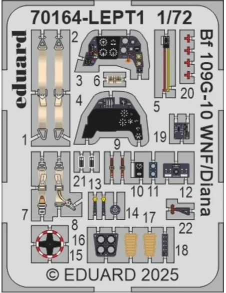 Bf 109G-10 WNF/Diana EDUARD-PROFIPACK, 1/72 - Eduard Plastic Kits 7...