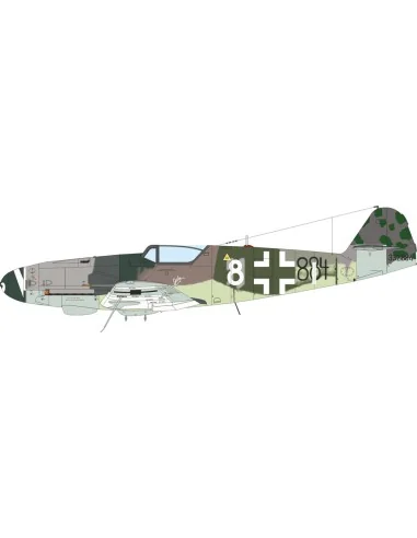 Bf 109K-4, 1/72 - Eduard Plastic Kits 70166