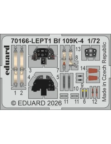 Bf 109K-4, 1/72 - Eduard Plastic Kits 70166