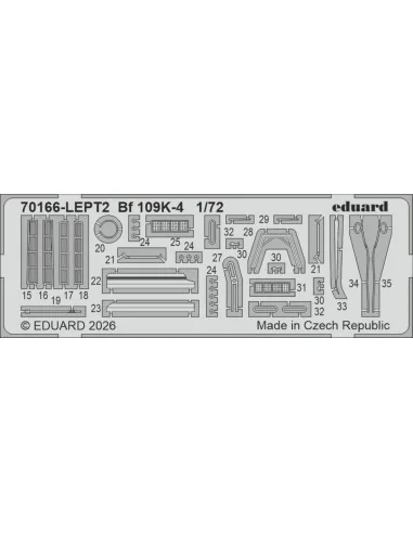 Bf 109K-4, 1/72 - Eduard Plastic Kits 70166