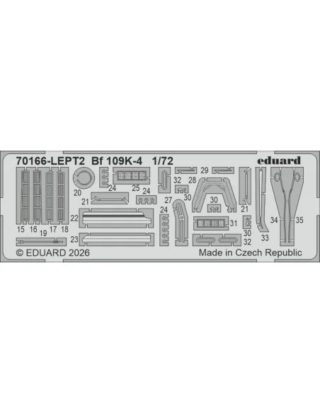 Bf 109K-4, 1/72 - Eduard Plastic Kits 70166