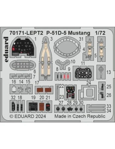 P-51D-5 Mustang EDUARD-PROFIPACK, 1/72 - Eduard Plastic Kits 70171