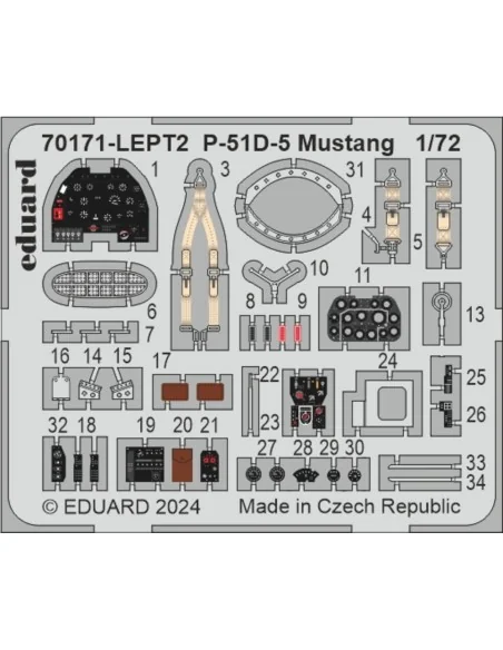 P-51D-5 Mustang EDUARD-PROFIPACK, 1/72 - Eduard Plastic Kits 70171