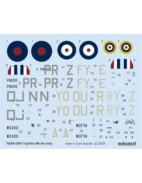 [NO_DESC] Spitfire Mk.Vb early, 1/72 - Eduard Plastic Kits 70205