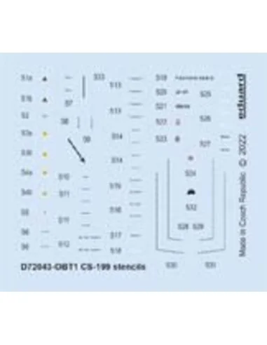 CS-199 stencils, 1/72 - Eduard Accessories D72043
