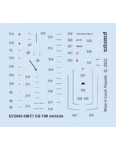 CS-199 stencils, 1/72 - Eduard Accessories D72043