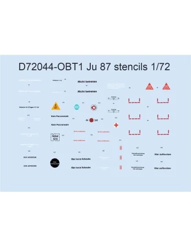 Ju 87 stencils for ACADEMY/AIRFIX/ITALERI/REVELL, 1/72 - Eduard Acc...