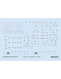 Bf 109F stencils 1/72 EDUARD, 1/72 - Eduard Accessories D72045