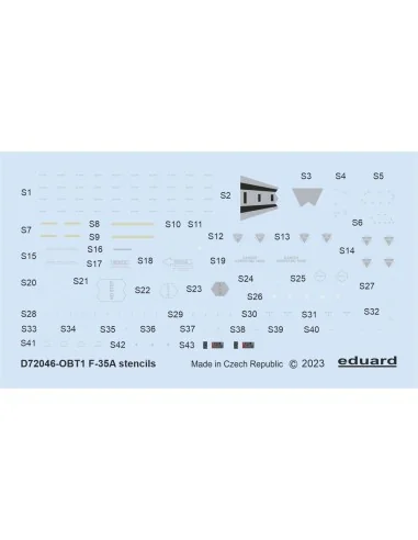 [NO_DESC] F-35A stencils, 1/72 - Eduard Accessories D72046