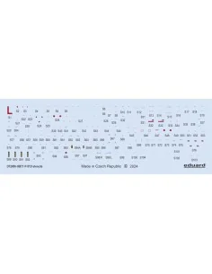 P-51D stencils, 1/72 - Eduard Accessories D72050