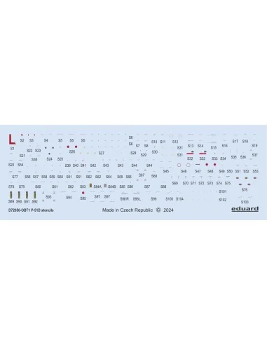 [NO_DESC] P-51D stencils, 1/72 - Eduard Accessories D72050