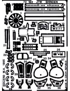 Kyushu J7W1 Shinden, 1/72 - Eduard Accessories 72183
