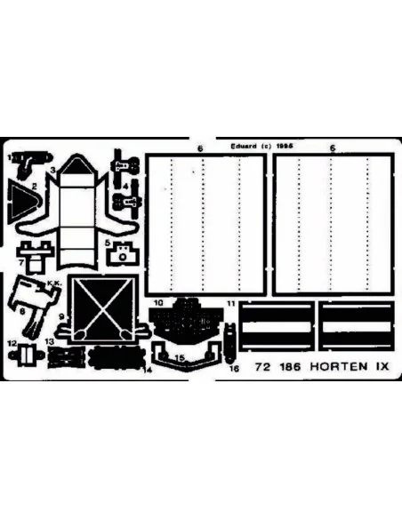 Horten IX/GO 229, 1/72 - Eduard Accessories 72186