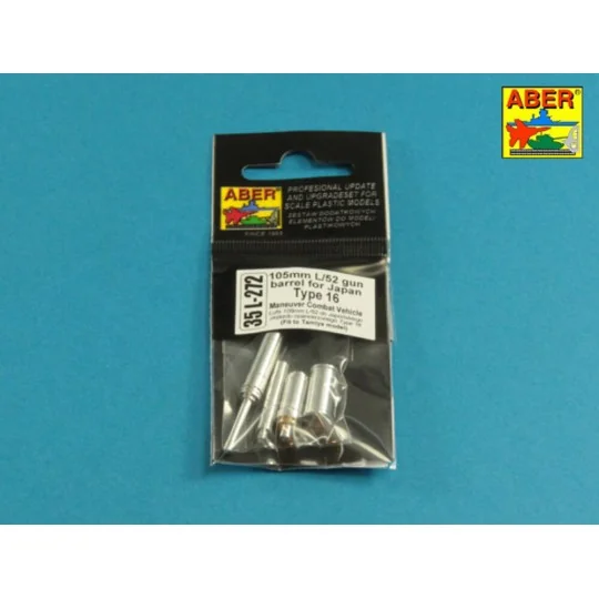 105mm L/52 gun barrel for Japan Type 16 MCV - Aber Models 35 L-272