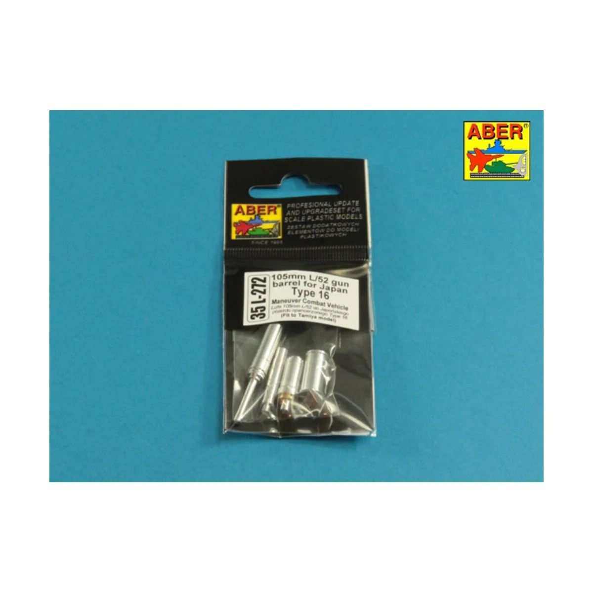 105mm L/52 gun barrel for Japan Type 16 MCV - Aber Models 35 L-272