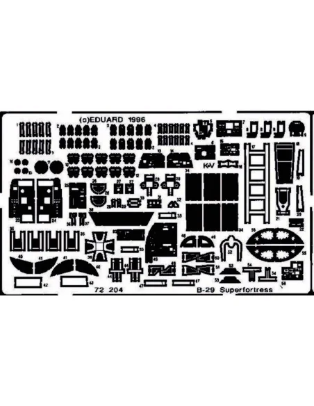 [NO_DESC] B-29 A Superfortress, 1/72 - Eduard Accessories 72204