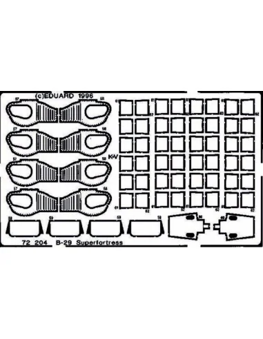 B-29 A Superfortress, 1/72 - Eduard Accessories 72204