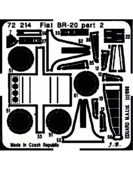 Fiat Br-20, 1/72 - Eduard Accessories 72214