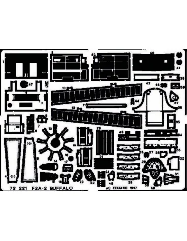 F2A-2 Buffalo, 1/72 - Eduard Accessories 72221