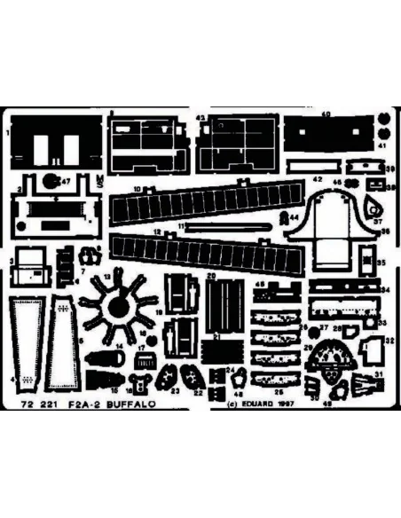 F2A-2 Buffalo, 1/72 - Eduard Accessories 72221