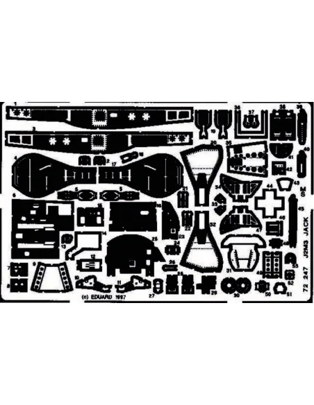 J2M3 Jack/Raiden, 1/72 - Eduard Accessories 72247