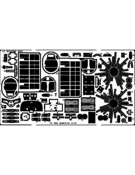 [NO_DESC] C-47 Dakota, 1/72 - Eduard Accessories 72252