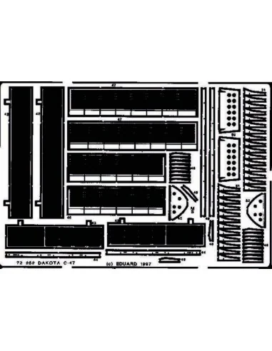 C-47 Dakota, 1/72 - Eduard Accessories 72252