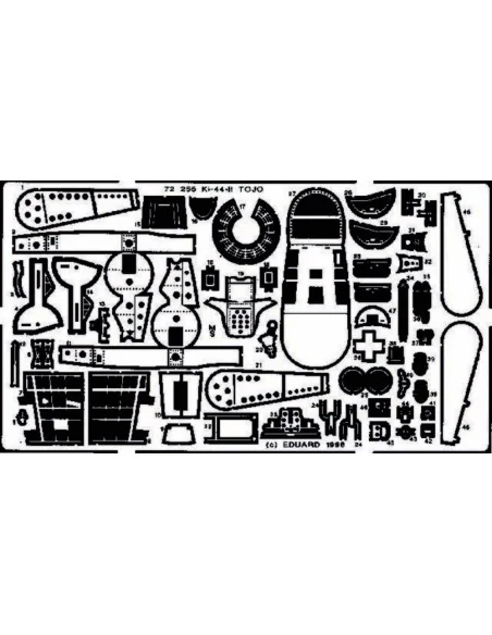 Ki-44-II Tojo, 1/72 - Eduard Accessories 72255