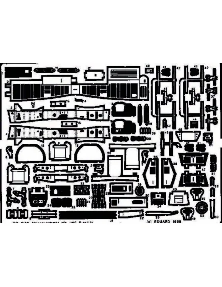 Me-262B-1a/U1 Schwalbe, 1/72 - Eduard Accessories 72270