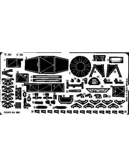 Fi-156 Storch, 1/72 - Eduard Accessories 72292