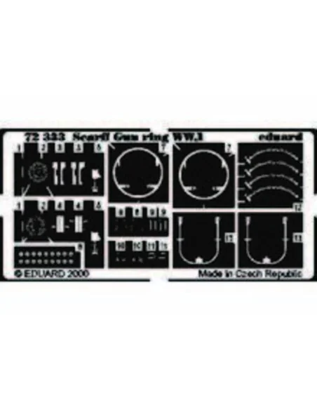 Scarff gun ring WW.I, 1/72 - Eduard Accessories 72333